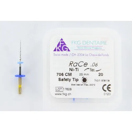 FKG RaCe Ni-Ti .06 25mm NR.20 GEEL (5st)