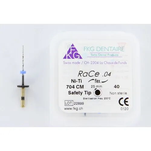 FKG RaCe Ni-Ti .04 25mm NR.40 ZWART (5st)