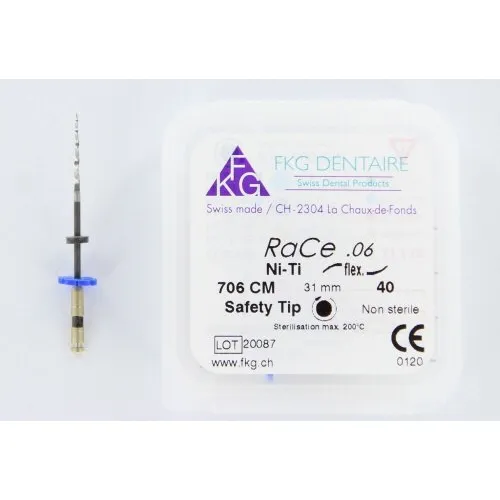 FKG RaCe Ni-Ti .06 31mm NR.40 ZWART (5st)