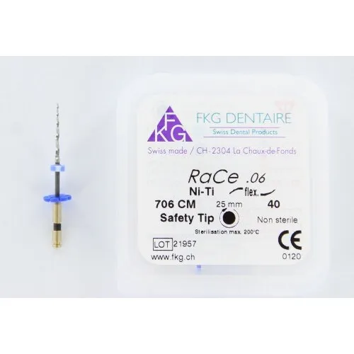 FKG RaCe Ni-Ti .06 25mm NR.40 ZWART (5st)