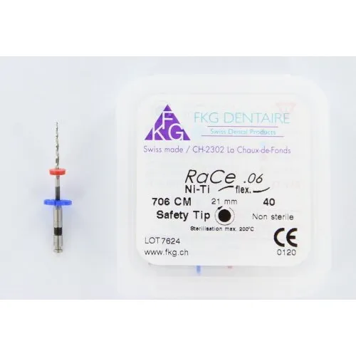 FKG RaCe Ni-Ti .06 21mm NR.40 ZWART (5st)