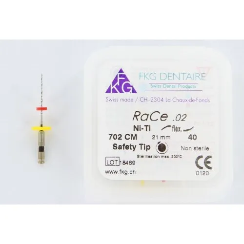 FKG RaCe Ni-Ti .02 21mm NR.40 ZWART (5st)