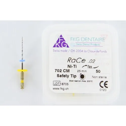 FKG RaCe Ni-Ti .02 25mm NR.50 GEEL (5st)