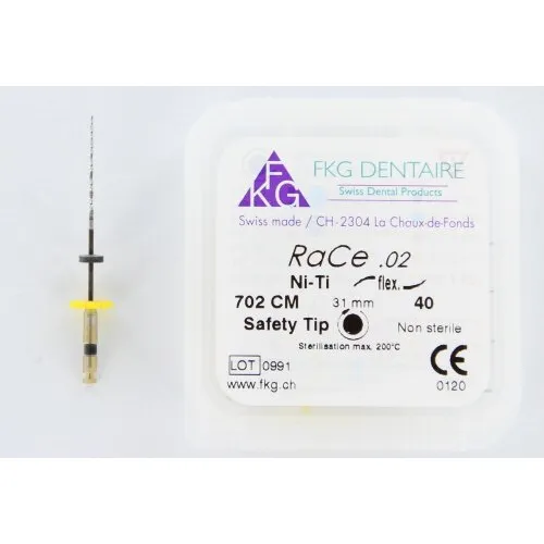 FKG RaCe Ni-Ti .02 31mm NR.40 ZWART (5st)