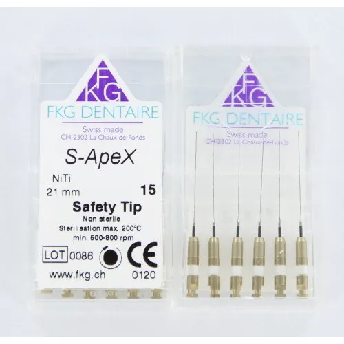 FKG S-APEX Ni-Ti 21mm NR.15 WIT (6st)