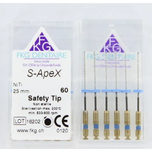 FKG S-APEX Ni-Ti 25mm NR.60 BLAUW (6st)