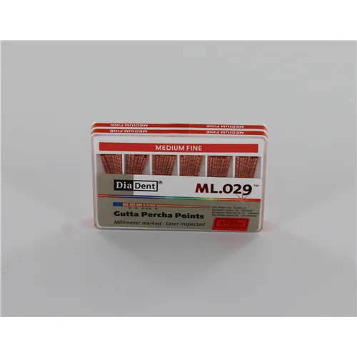 DIADENT GUTTA PERCHA POINTS SPILLPROOF MEDIUM-FINE ROOD (100st)