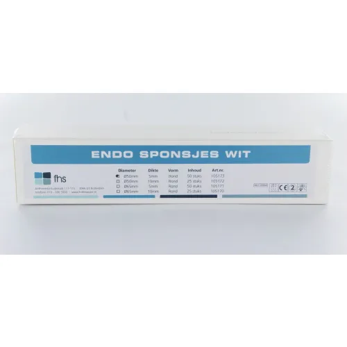 FHS ENDO SPONSJES WIT Ø 50 / 5mm (50st)