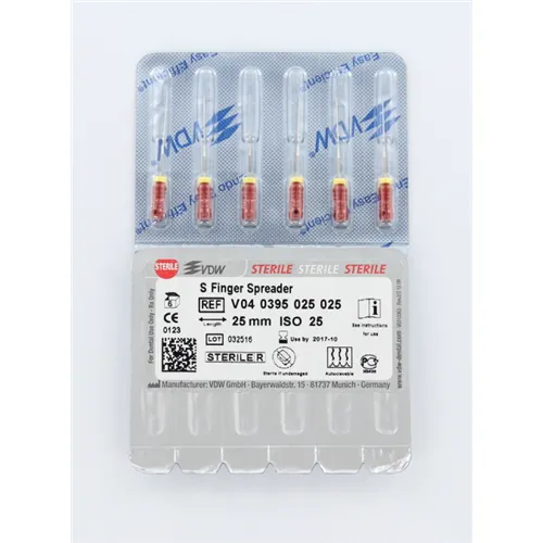 VDW FINGER SPREADER CC+ 25mm 025 ROOD STERIEL (6st)