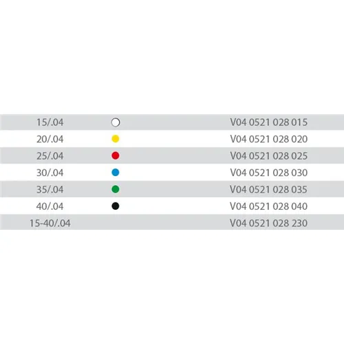 VDW ALPHA GUTTA PERCHA .04 NR.25 (60st)