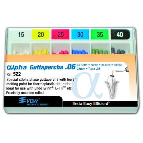 VDW ALPHA GUTTA PERCHA .06 NR.40 (60st)