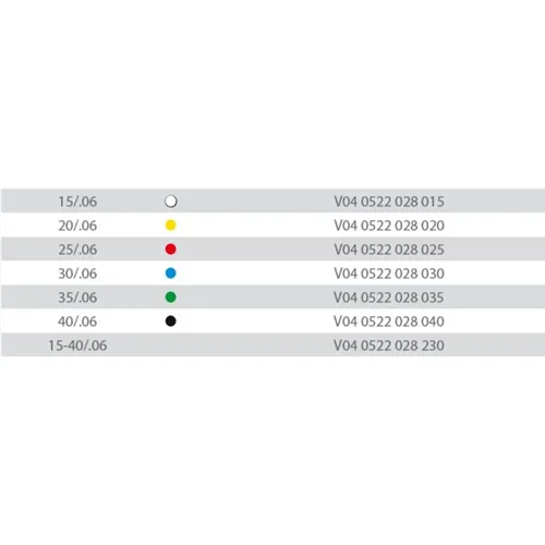 VDW ALPHA GUTTA PERCHA .06 NR.25 (60st)