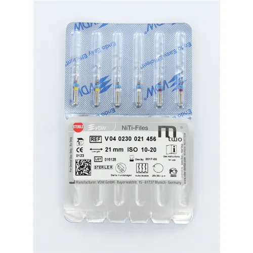 VDW Mtwo 21mm ASSORTED WL 16mm: 2x10/04 2x15/05 2x20/06 (6st)
