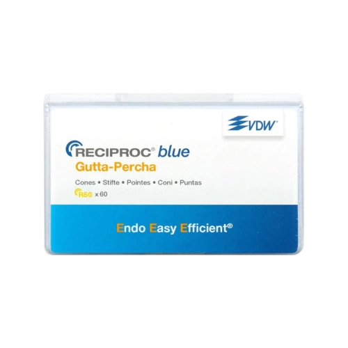 VDW RECIPROC BLUE GUTTA PERCHA POINTS VOOR R50 GEEL (60st)