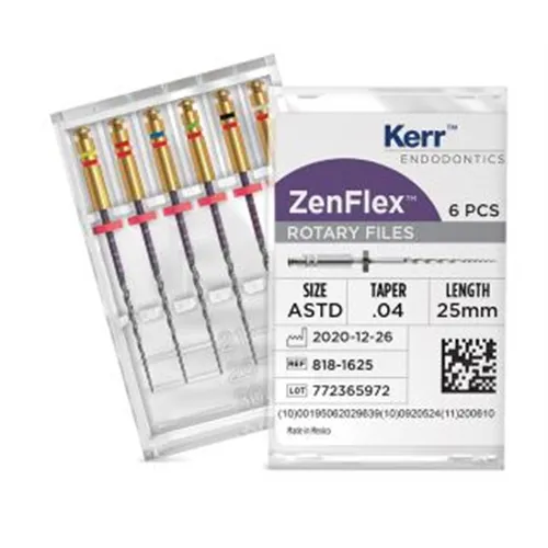 KERR ENDO ZENFLEX .30/.04/25mm ROTARY NITI FILE REFILL PACK (6st)