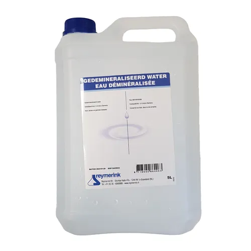 REYMERINK GEDEMINERALISEERD WATER 5-8 MICROSIEMENS (2x5ltr)