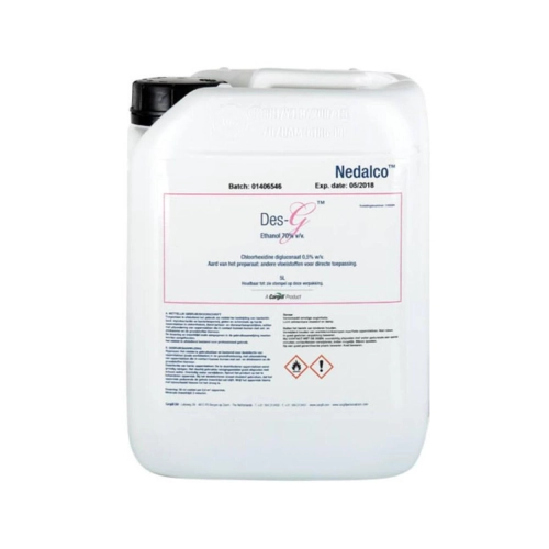 NEDALCO DES-G OPPERVLAKTE (EN HAND-) DESINFECTIE ALCOHOL 70% (5ltr)