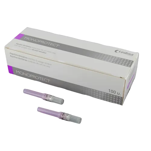INIBSA MONOPROTECT INJECTIENAALDEN 30G EXTRA-SHORT 30XS 0,30x12mm PAARS (100st)