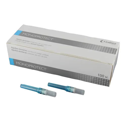 INIBSA MONOPROTECT INJECTIENAALDEN 30G SHORT 30S 0,30x25mm BLAUW (100st)