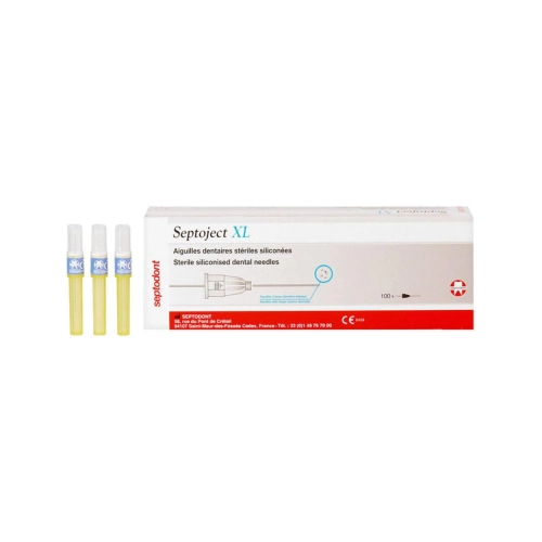 SEPTODONT SEPTOJECT INJECTIENAALDEN XL 30G SHORT 0,30x21mm BLAUW (100st)