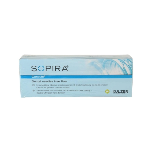 KULZER SOPIRA CARPULE FREE FLOW INJECTIENAALDEN 27G/0,4x25mm ORANJE (100st)