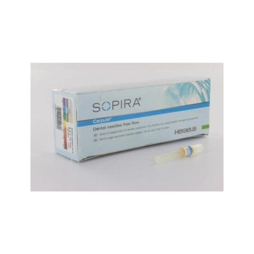 KULZER SOPIRA CARPULE FREE FLOW INJECTIENAALDEN 30G/0,3x12mm BLAUW (100st)