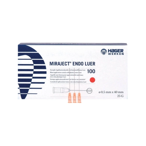 HAGER&WERKEN MIRAJECT ENDO-LUER NAALDEN 25G 0,5x40mm (100st)