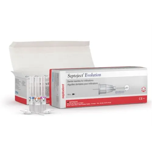 SEPTODONT SEPTOJECT EVOLUTION INJECTIENAALDEN 27G SHORT 0,40x16mm (100st)