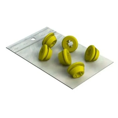 NICHROMINOX MULTIHOLDER TEFLON INSERTS GEEL (3,5-5mm) 500610-5