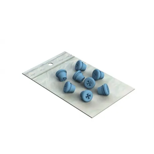 NICHROMINOX SILICONE PLUGS VOOR PLUG'IN LICHT BLAUW (8st) 190200-12