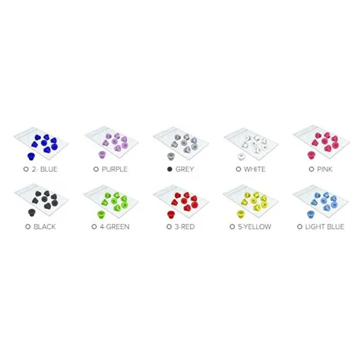 NICHROMINOX SILICONE PLUGS VOOR PLUGIN GRIJS (8st) 190200-1