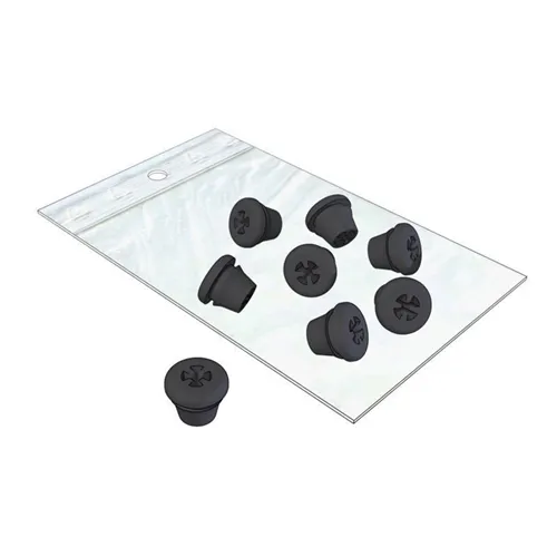 NICHROMINOX SILICONE PLUGS VOOR PLUG'IN ZWART (8st) 190200-9