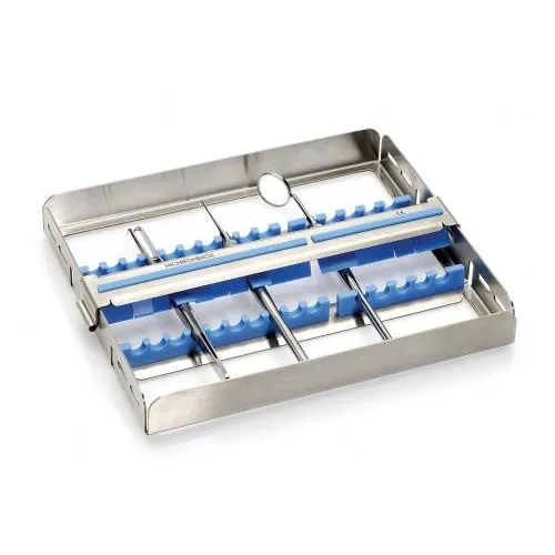 NICHROMINOX STERILISATIECASSETTE FLEXI CLIP-15 21,5x18cm BLAUW 182812-2