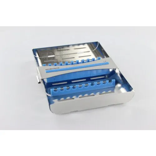 NICHROMINOX STERILISATIECASSETTE ERGO CLIP-10 18,4x15cm BLAUW 182710-2