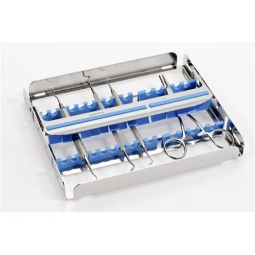 NICHROMINOX INSTRUMENTEN TRAY EASY CLIP-15 BLAUW 20,7x18x2,5cm 182912-2
