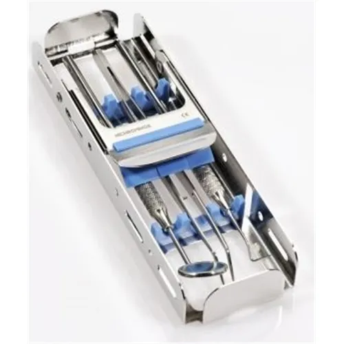 NICHROMINOX INSTRUMENTEN TRAY EASY CLIP-3 ROOD 18x5,5x2,5cm 182903-3