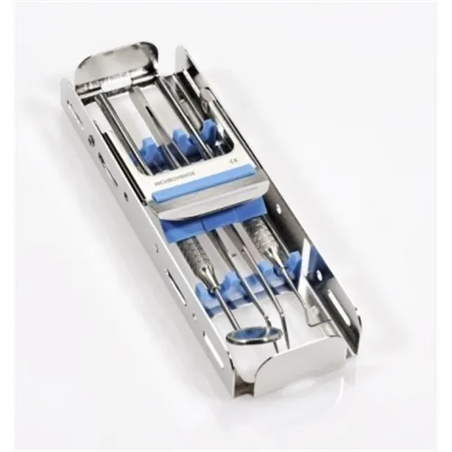 NICHROMINOX INSTRUMENTEN TRAY EASY CLIP-3 GRIJS 18x5,5x2,5cm 182903