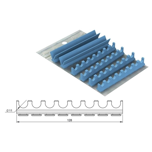 NICHROMINOX SILICONE SET VOOR CASSETTE 28x18 TBV 16 INSTRUMENTEN BLAUW 182071-2