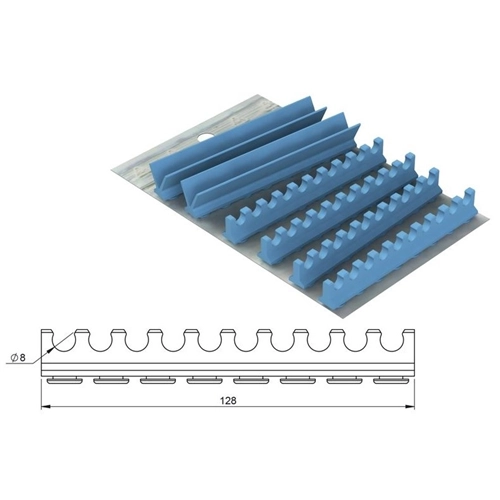 NICHROMINOX SILICONE SET VOOR CASSETTE 28x18 TBV 20 INSTRUMENTEN BLAUW (3) 182081-2