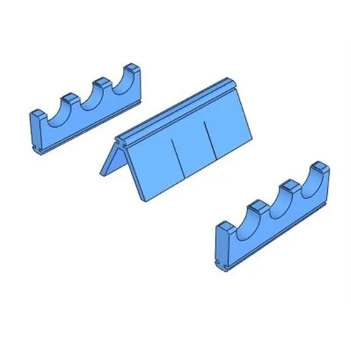 NICHROMINOX SILICONE SET BREED BLAUW TBV ERGO/FLEXI/EASY CLIP CASSETTES 182713-2 (3st)