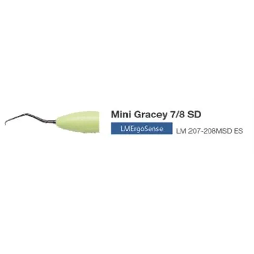 LM MINI GRACEY CURETTE 7/8  SHARP DIAMOND ERGOSENSE GROEN NR.207-208MSDES