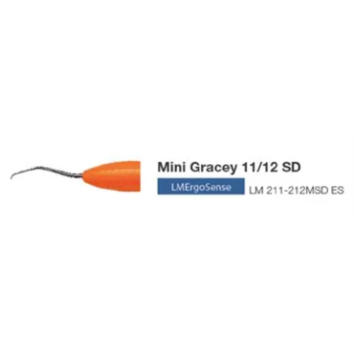 LM MINI GRACEY CURETTE 11/12  SHARP DIAMOND ERGOSENSE ORANJE NR.211-212MSDES