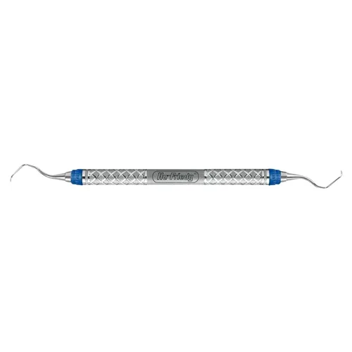 HU-FRIEDY CURETTE 17/18 GRACEY MINI-FIVE HANDLE 9 BLAUW DISTAL NR.SAS17/1898