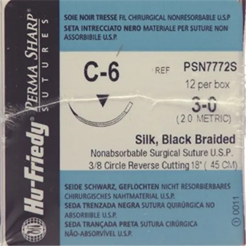 HU-FRIEDY HECHTZIJDE 3-0 PSN7772S MET NAALD C6 45cm (12st)