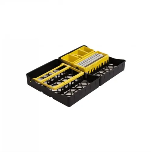 DIRECTA STERILISATIECASSETTES PRACTIPAL COMPLETE SET-UP ZWART/GEEL MET BORENSTANDAARD 1151-92