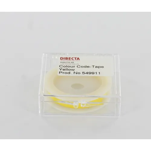DIRECTA TAPE`N TELL IDENTIFICATIETAPE ROL GEEL (6mm/3mtr)