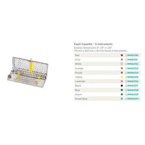 HU-FRIEDY NEW GENERATION IMS STERILISATIECASSETTE INFINITY EXAM WIT 5st NR.IMEDIN205