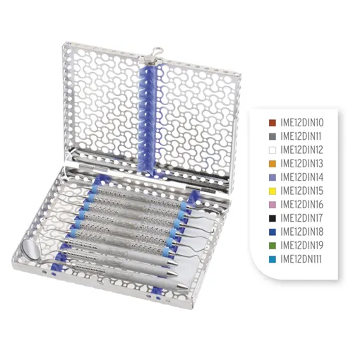 HU-FRIEDY IMS STERILISATIECASSETTE 10st BLAUW IME12DIN18