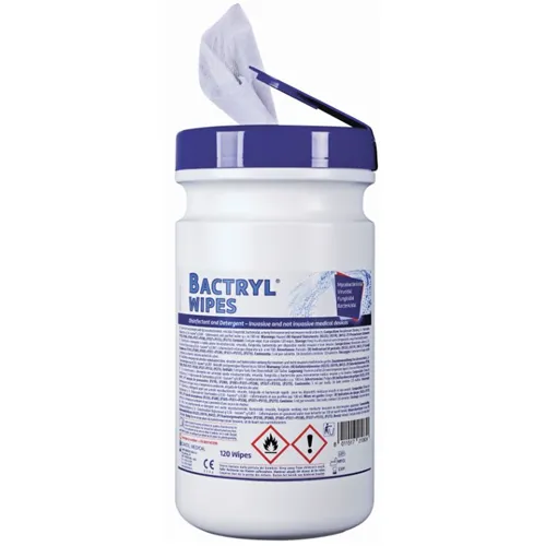 HU-FRIEDY BACTRYL WIPS IN DISPENSER 14x25cm (110st)