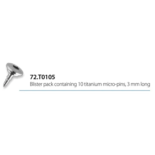 OMNIA TITANIUM MICROPINS LENGTE 3mm STERIEL (10st)